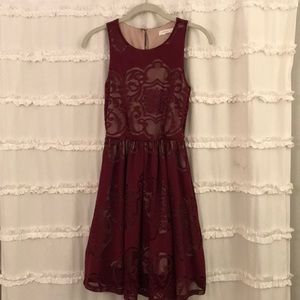 Burgundy dress by Lush